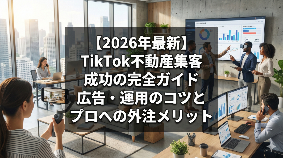 【2026年最新】TikTokで不動産集客を成功させる完全ガイド！広告・運用のコツと初心者がハマる落とし穴を徹底解説