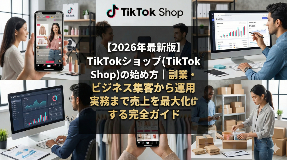 【2026年最新版】TikTokショップ(TikTok Shop)の始め方｜副業・ビジネス集客から運用実務まで売上を最大化する完全ガイド