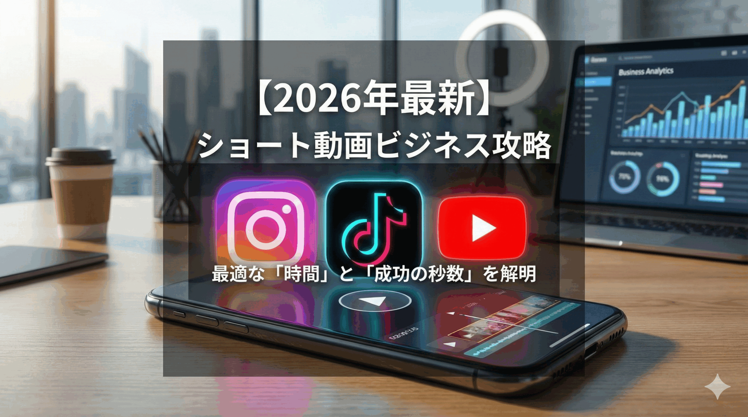 【2026年最新】ショート動画の時間は何秒がベスト？インスタ・TikTok・YouTubeのビジネス活用完全ガイド