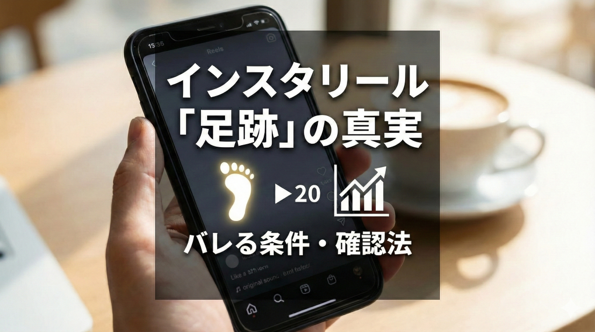【2026年最新】インスタのリールを見ると「足跡」でバレる？閲覧履歴の仕組みや、再生数が伸びるコツをわかりやすく解説