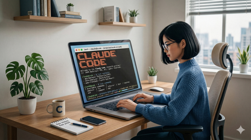 Claude Codeのターミナル画面イメージ